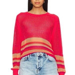 525 America Margot Pullover Sweater – Hibiscus Multi